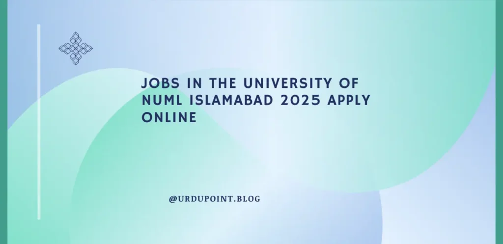 Jobs in The University of NUML Islamabad 2025 Apply Online